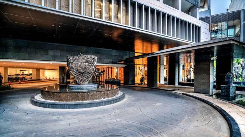 luxury and elegance apartment entrance