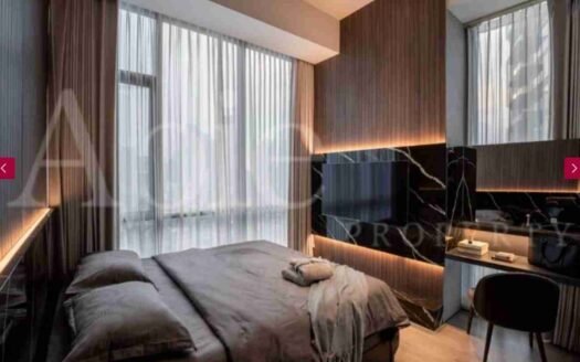 Kamar tidur modern di lavie all suites dengan desain elegan