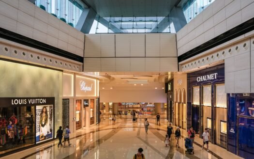 branded shop in a big mall