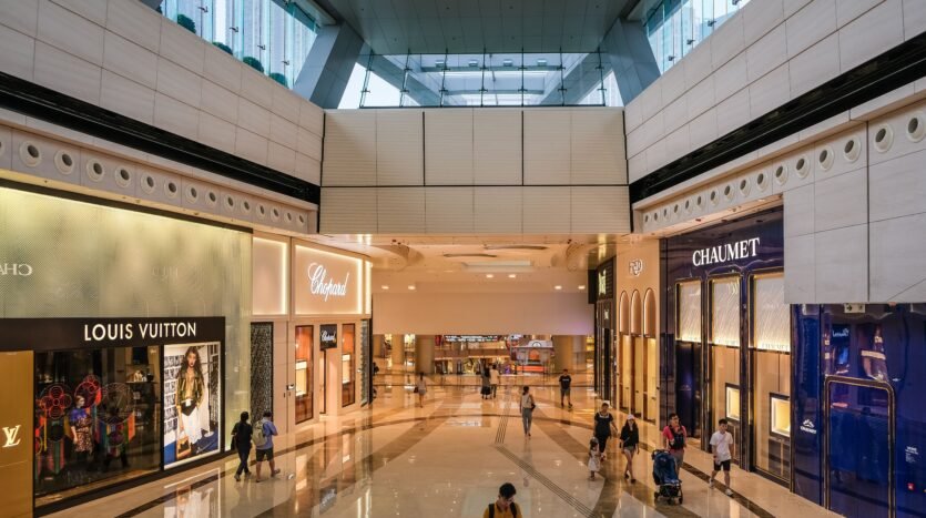 branded shop in a big mall
