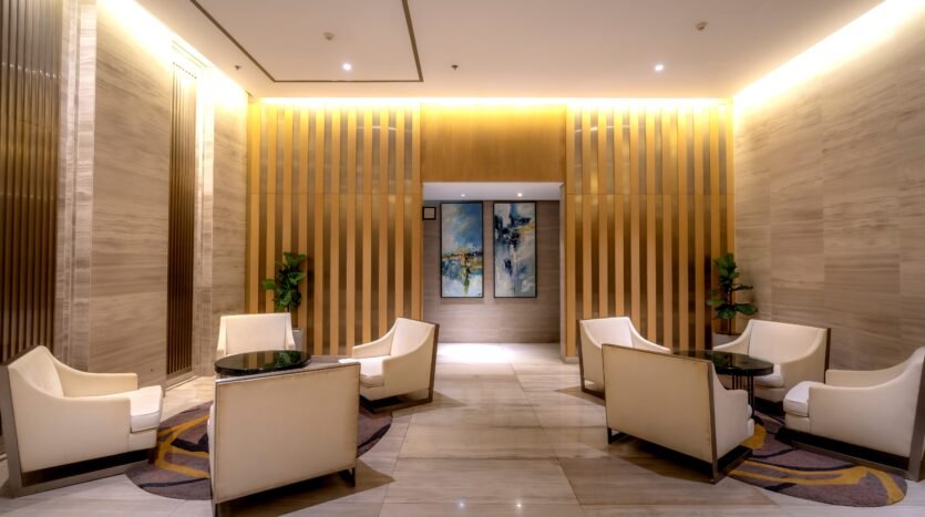 comfy sofa in a luxury room